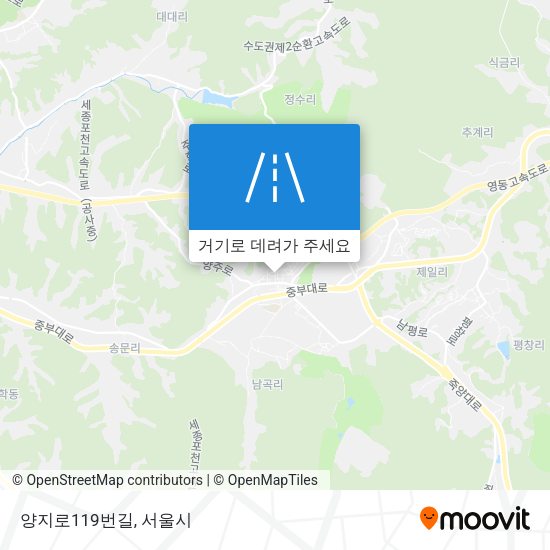 양지로119번길 지도