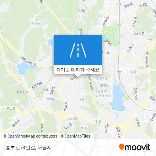 송부로74번길 지도