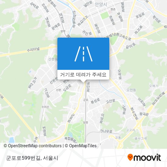 군포로599번길 지도