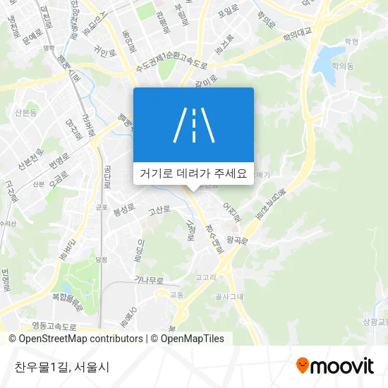 찬우물1길 지도