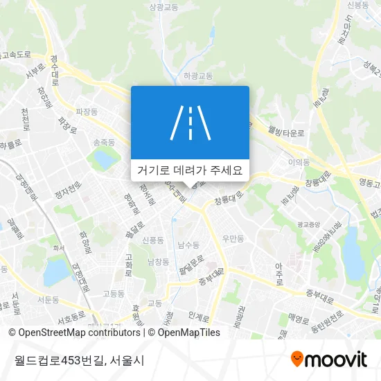 월드컵로453번길 지도