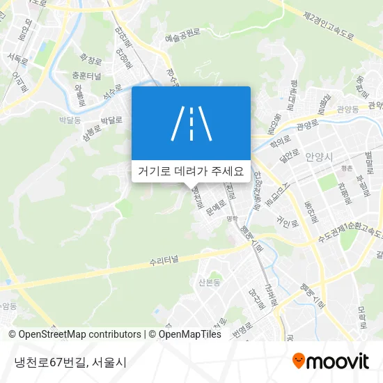 냉천로67번길 지도