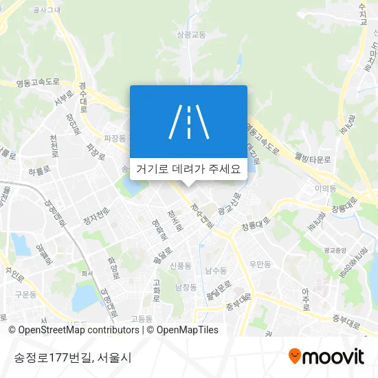 송정로177번길 지도
