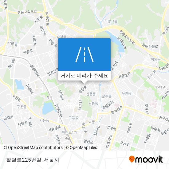 팔달로225번길 지도