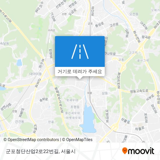 군포첨단산업2로22번길 지도
