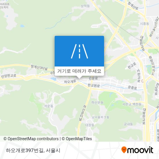 하오개로397번길 지도