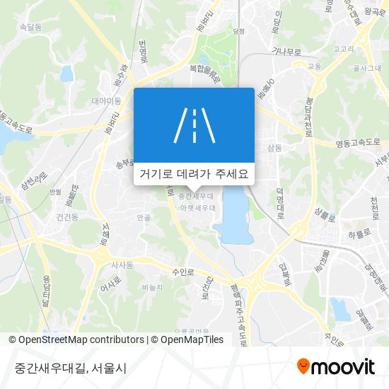 중간새우대길 지도