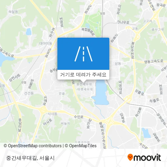 중간새우대길 지도