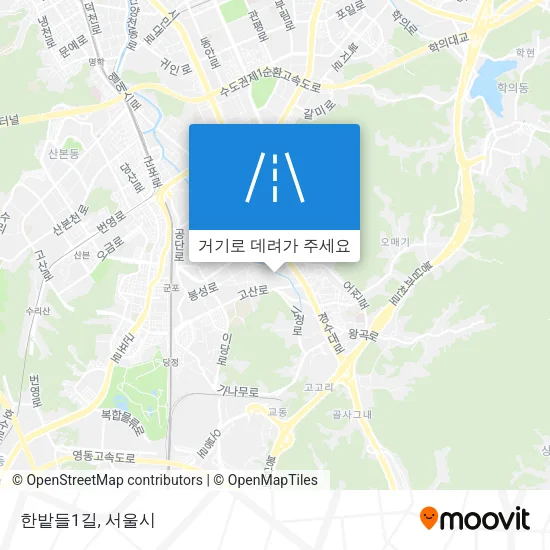 한밭들1길 지도