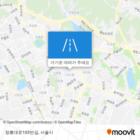 창룡대로103번길 지도