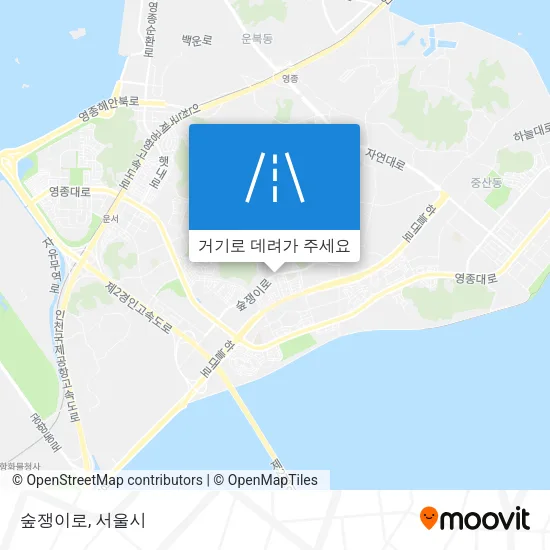 숲쟁이로 지도