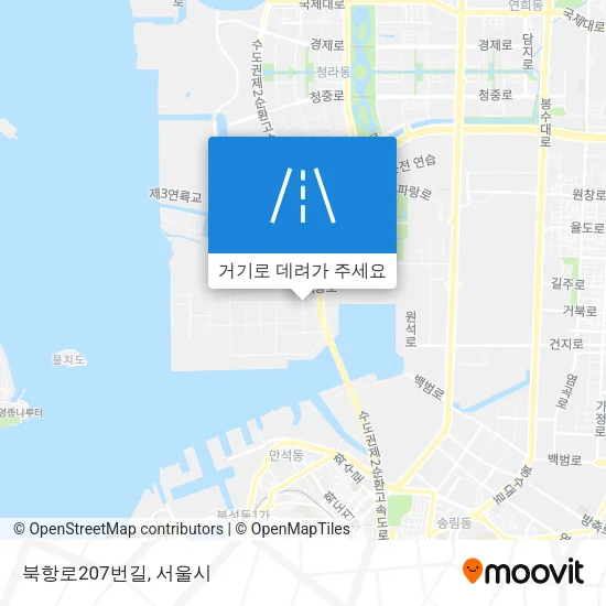 북항로207번길 지도