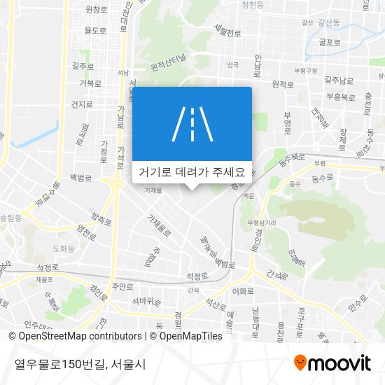 열우물로150번길 지도