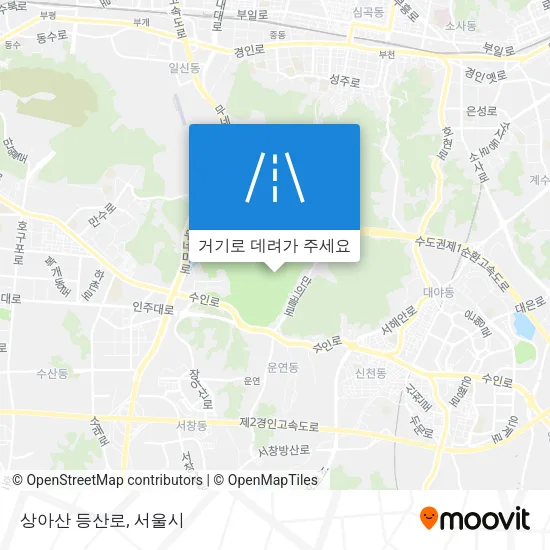 상아산 등산로 지도