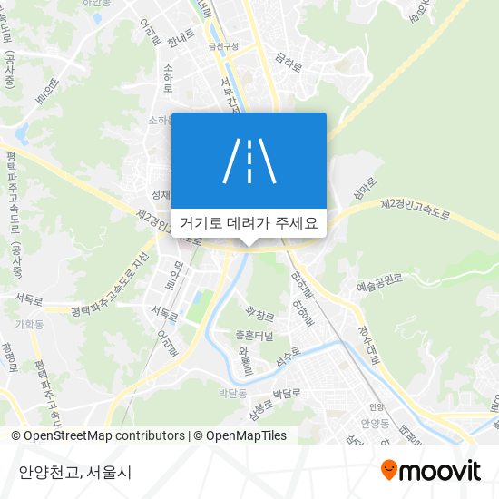 안양천교 지도