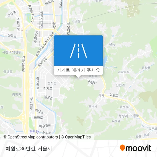 예원로36번길 지도