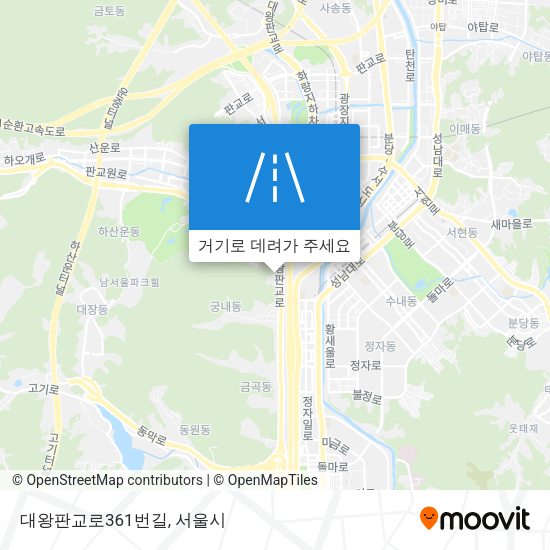 대왕판교로361번길 지도