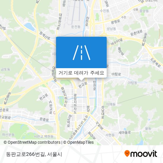 동판교로266번길 지도