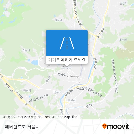 에버랜드로 지도