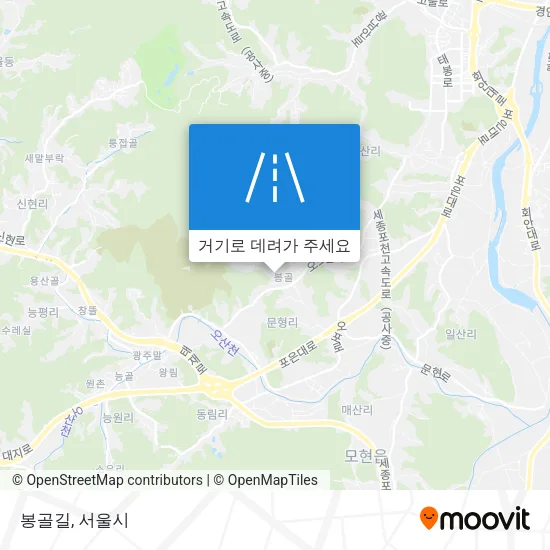 봉골길 지도