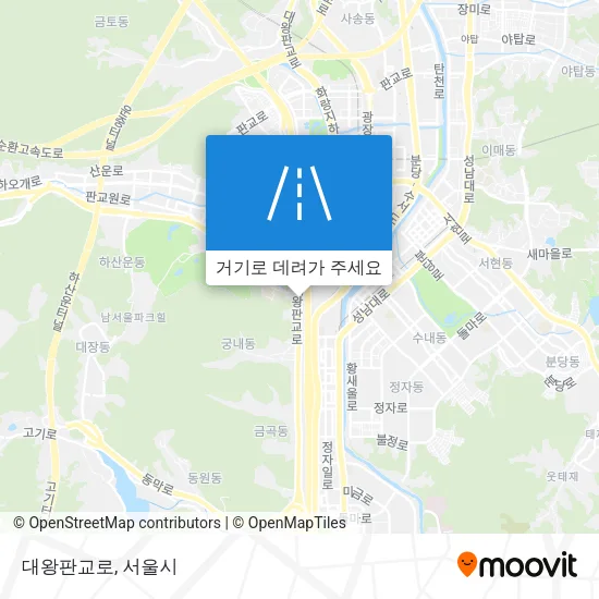 대왕판교로 지도