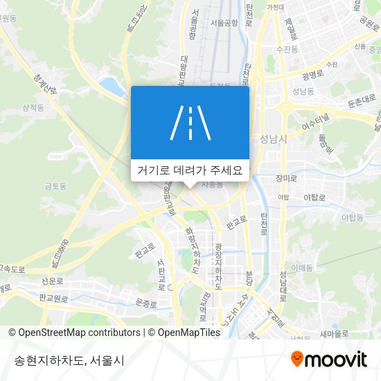 송현지하차도 지도