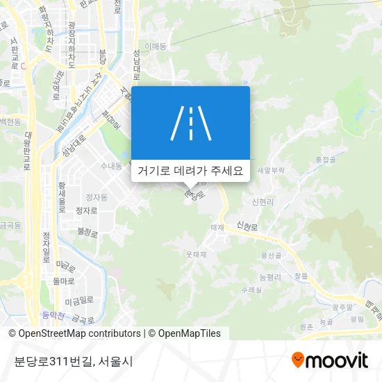 분당로311번길 지도