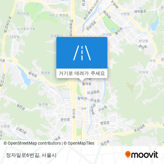 정자일로6번길 지도