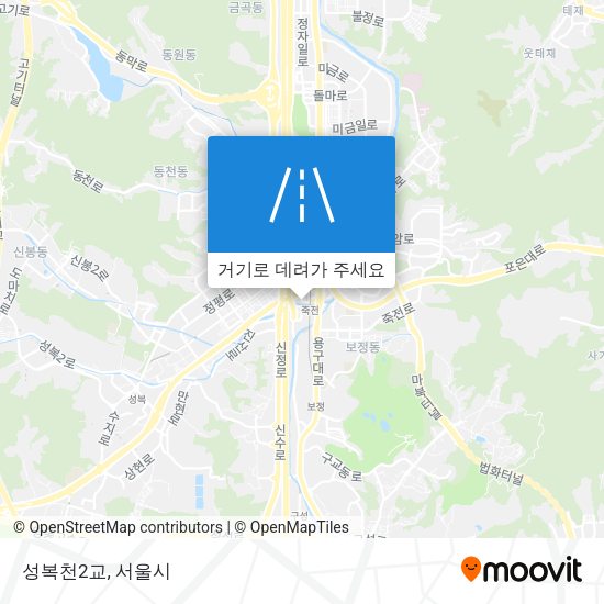 성복천2교 지도