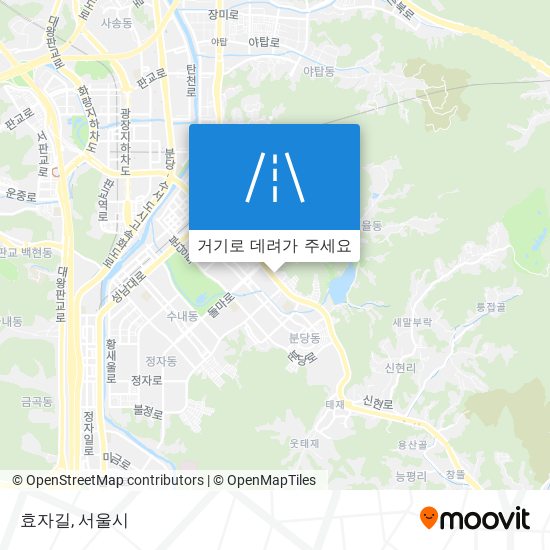 효자길 지도