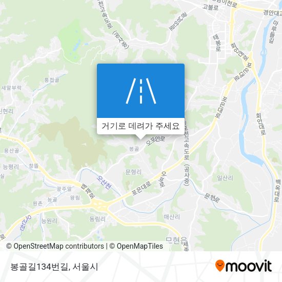 봉골길134번길 지도