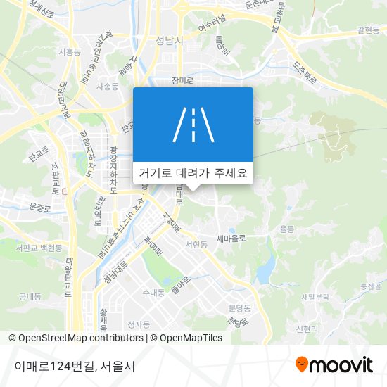 이매로124번길 지도