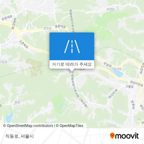 직동로 지도