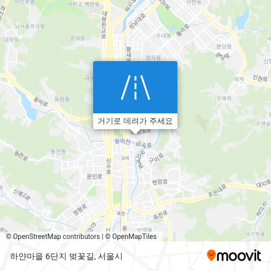 하얀마을 6단지 벚꽃길 지도