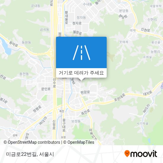 미금로22번길 지도