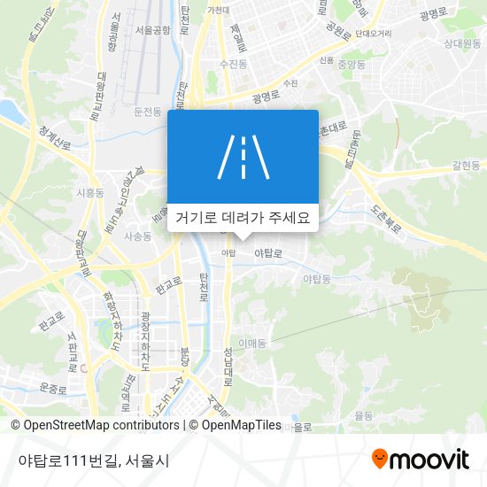 야탑로111번길 지도