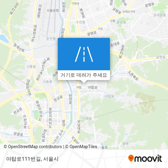 야탑로111번길 지도