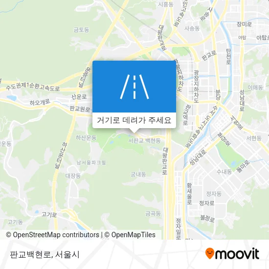 판교백현로 지도