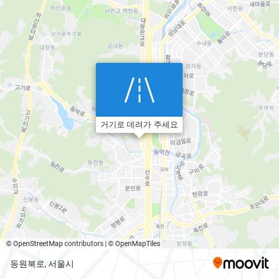 동원북로 지도