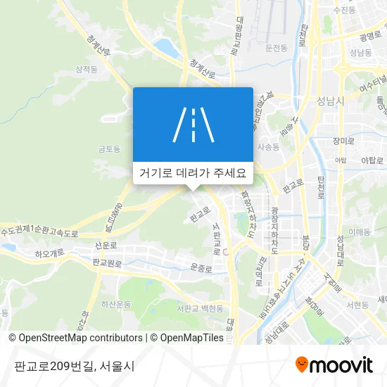 판교로209번길 지도