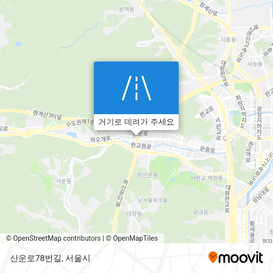 산운로78번길 지도