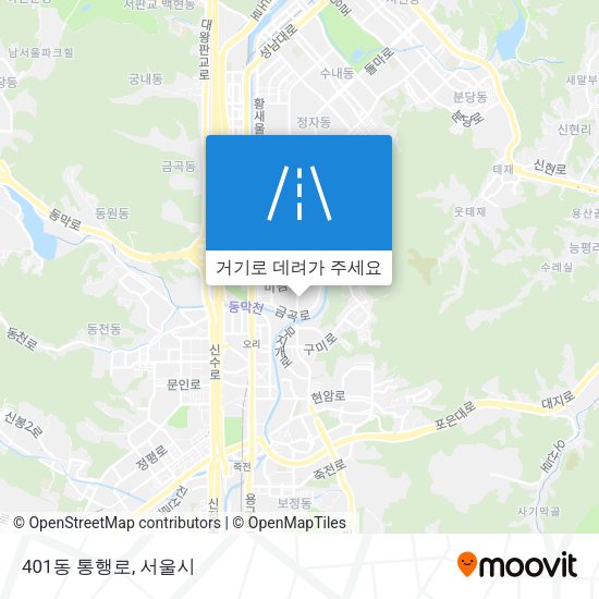 401동 통행로 지도