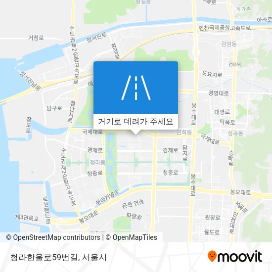 청라한울로59번길 지도