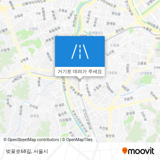 벚꽃로68길 지도