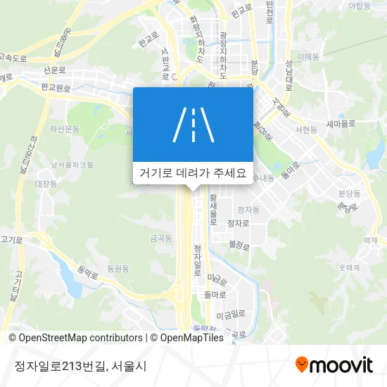 정자일로213번길 지도