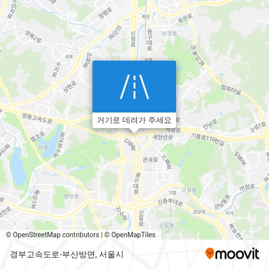 경부고속도로-부산방면 지도