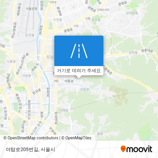 야탑로205번길 지도