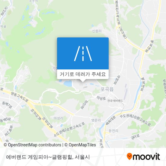 에버랜드 게임피아~글램핑힐 지도