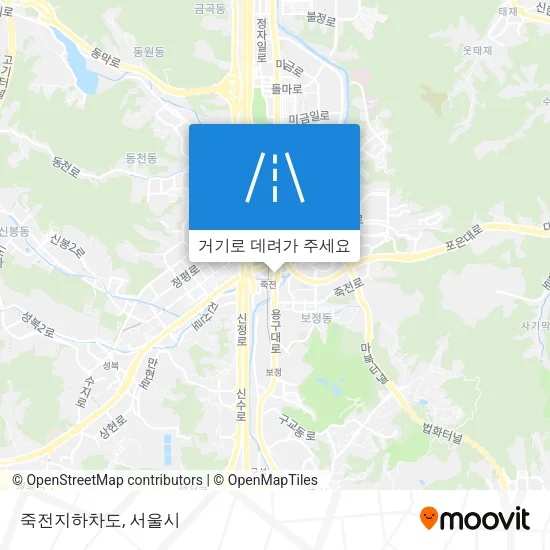 죽전지하차도 지도
