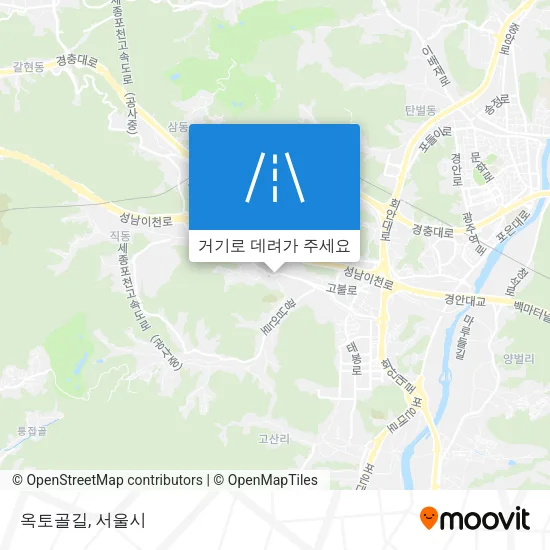 옥토골길 지도